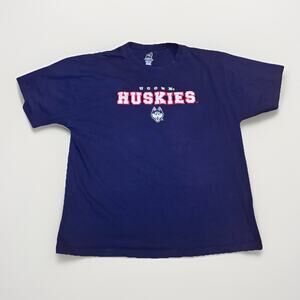 UConn Huskies Embroidered T-Shirt Men’s 2XL Navy Blue